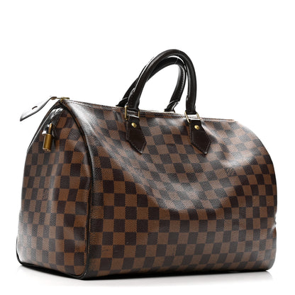 Louis Vuitton Damier Ebene Speedy 35 4 of 14