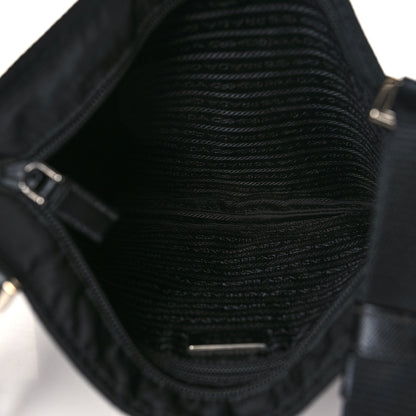 Prada Tessuto Nylon Flat Messenger Bag Black 4 of 8
