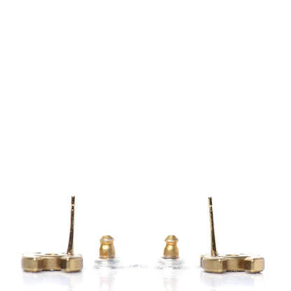 Chanel Crystal CC Earrings Gold 3 of 4