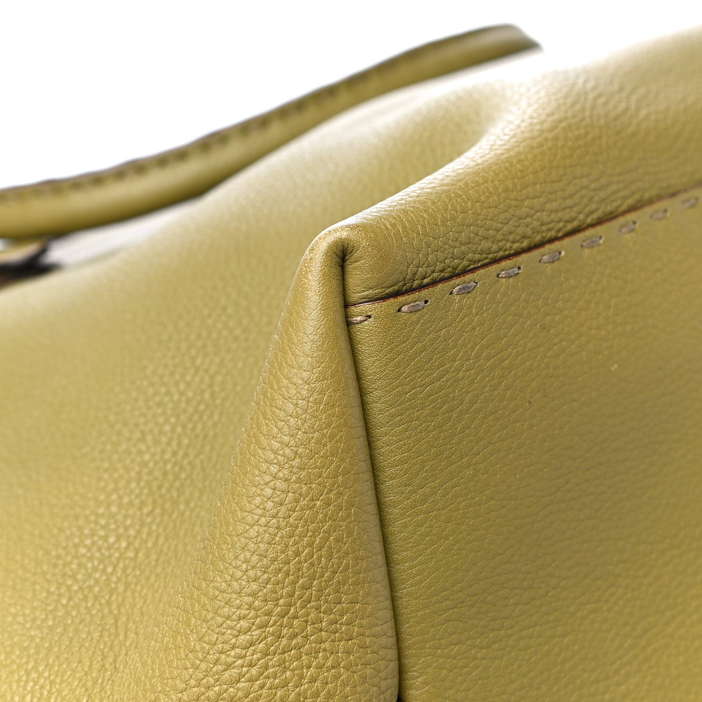 Calfskin Romano Selleria Villa Borghese Tote Green