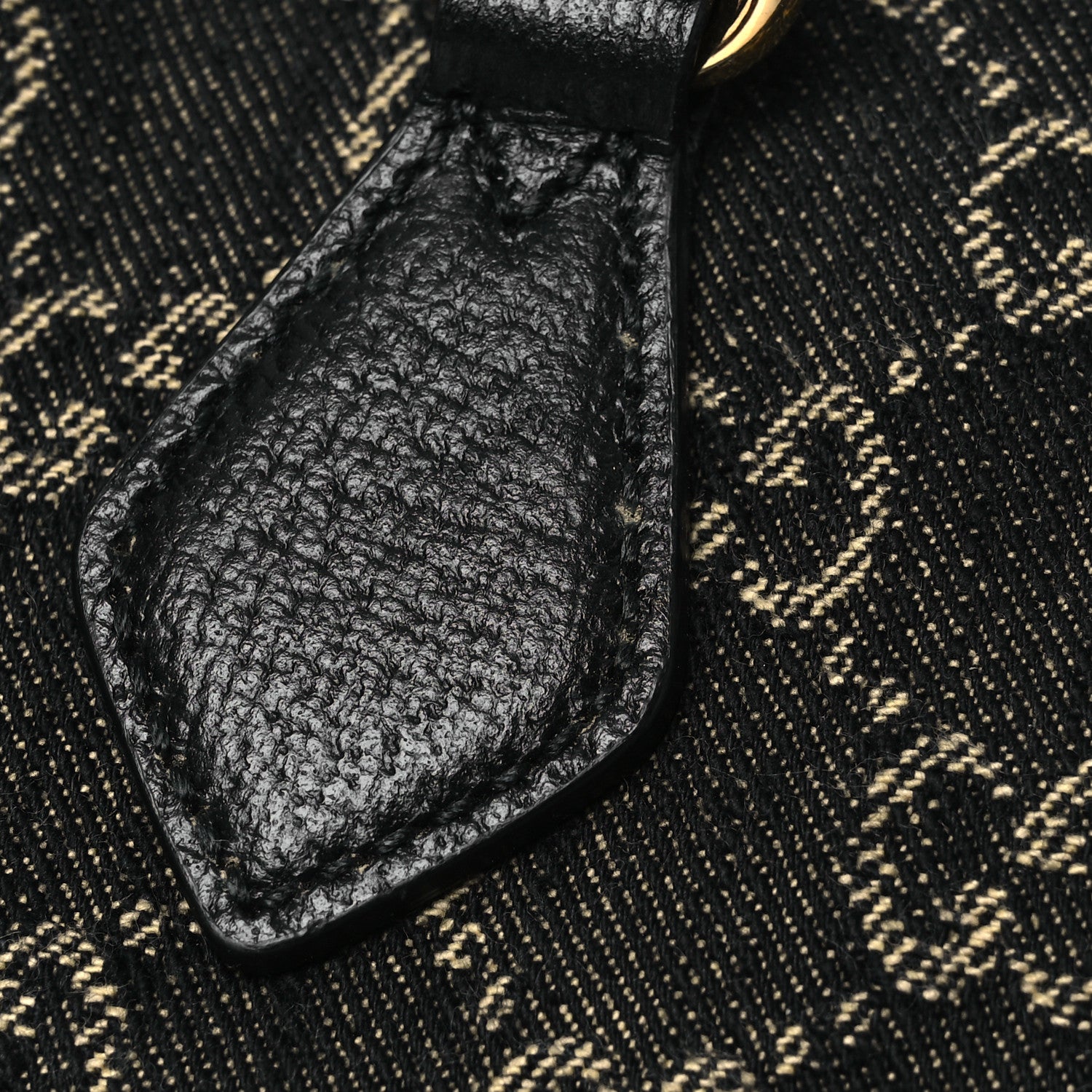 Gucci Jacquard Black Denim GG Monogram Medium Ophidia Shopping Tote Black Ivory 18 of 18