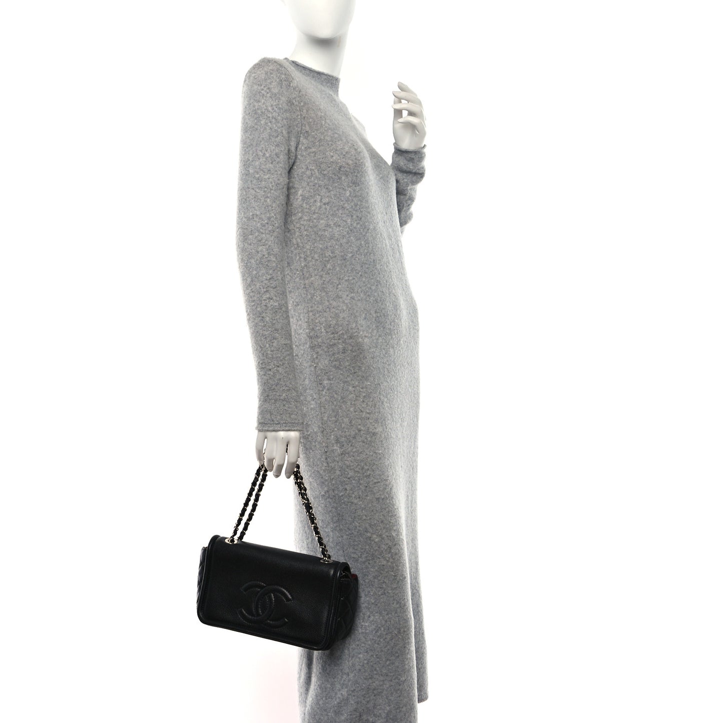 Caviar Medium Timeless CC Flap Black