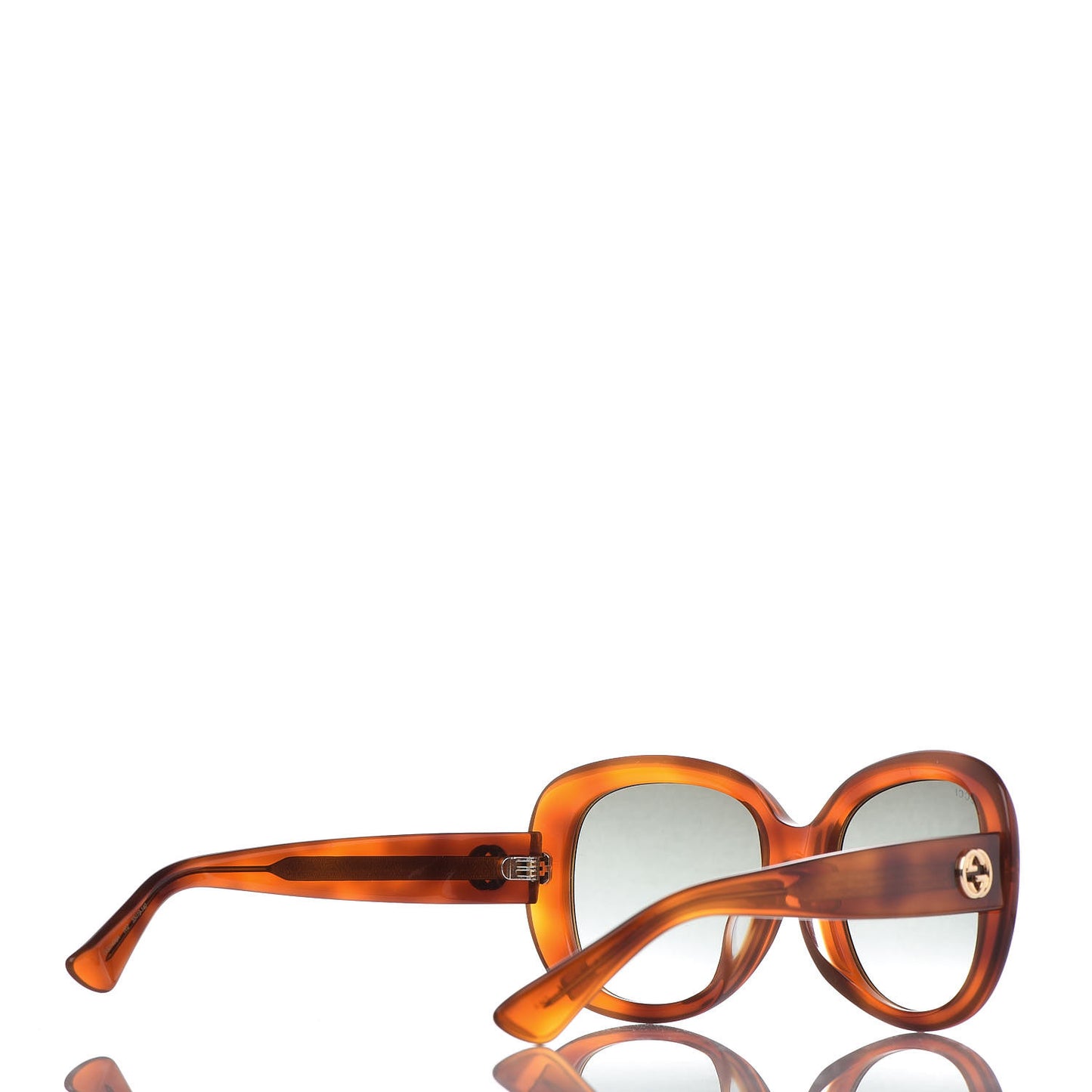 Round Sunglasses GG0140SA Avana Green