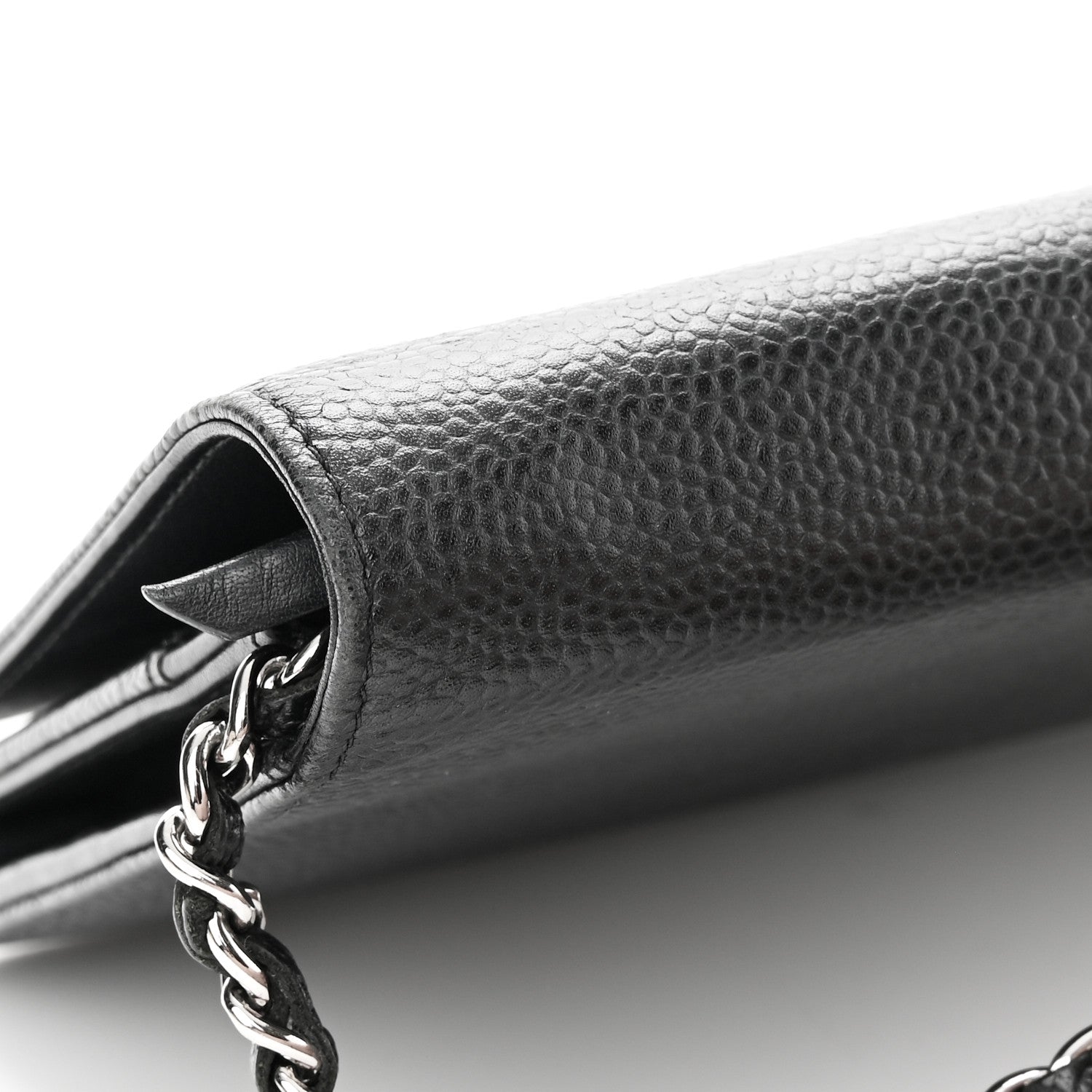 Chanel Caviar Timeless CC Wallet On Chain WOC Black 15 of 20