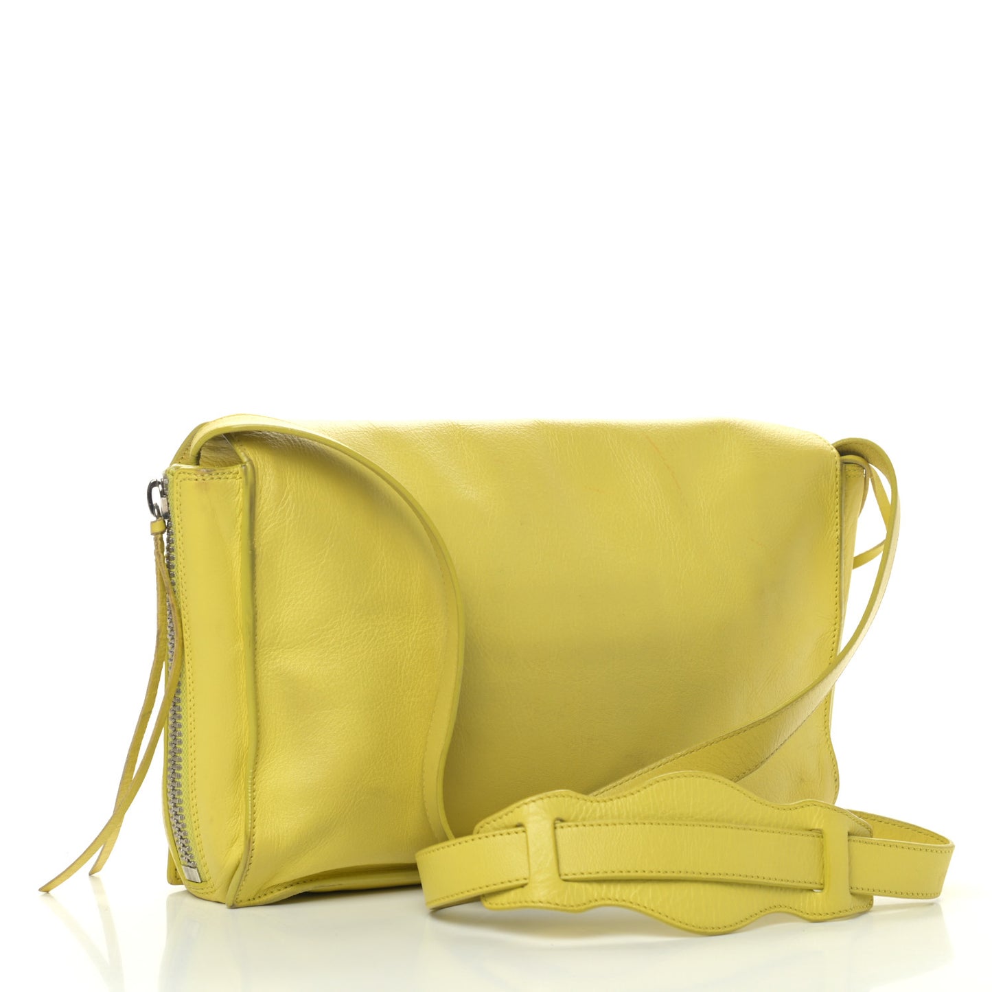 Calfskin Papier Sight Clutch Jaune Poussin