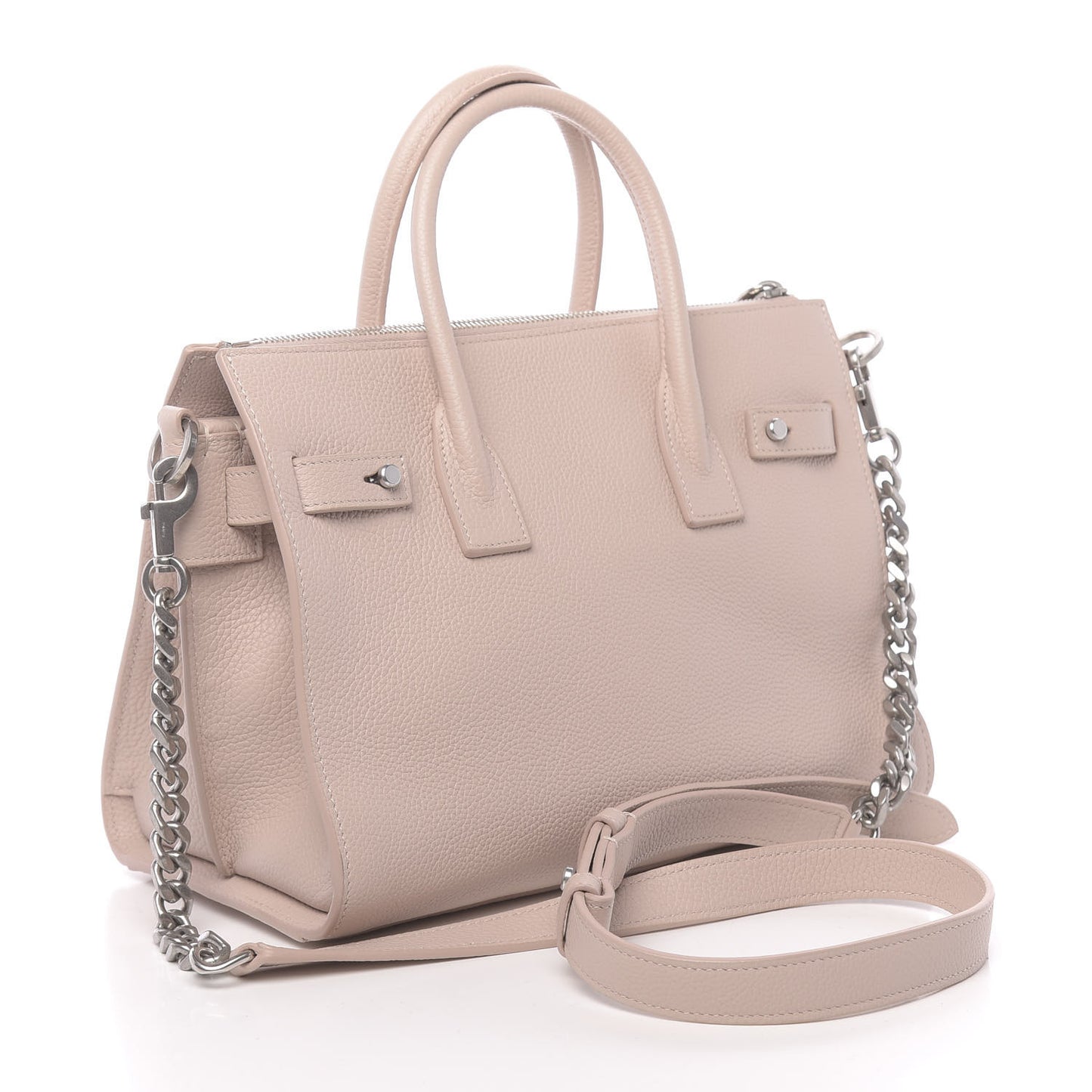 Grained Calfskin Baby Sac De Jour Souple Marble Pink