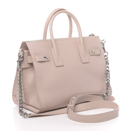 Saint Laurent Grained Calfskin Baby Sac De Jour Souple Marble Pink 4 of 10