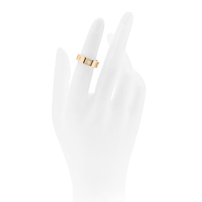 Cartier 18K Yellow Gold 3 Diamond 5.5mm LOVE Ring 48 4.5 2 of 5