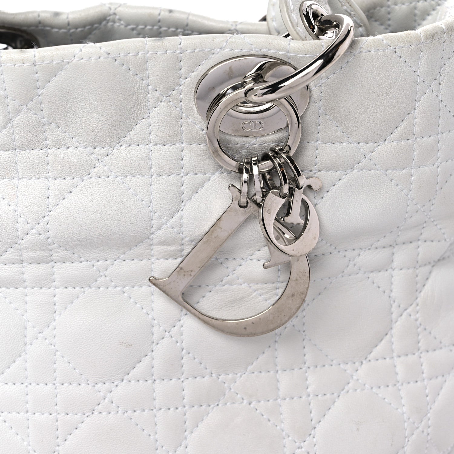Christian Dior Lambskin Cannage Small Soft Lady Dior White 25 of 25