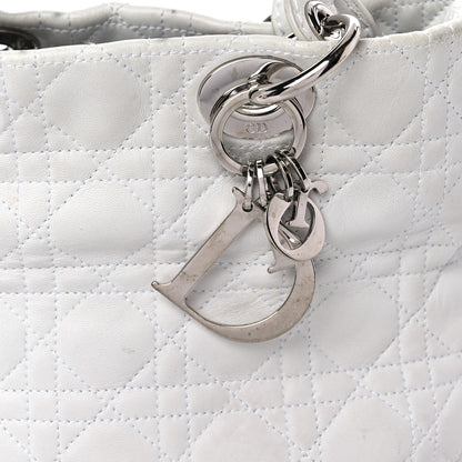 Christian Dior Lambskin Cannage Small Soft Lady Dior White 25 of 25