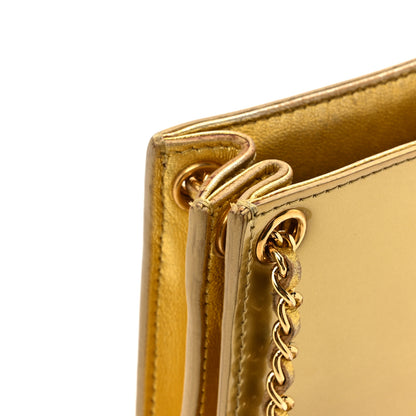 Chanel Patent Crossbody CC Phone Holder Gold 12 of 16