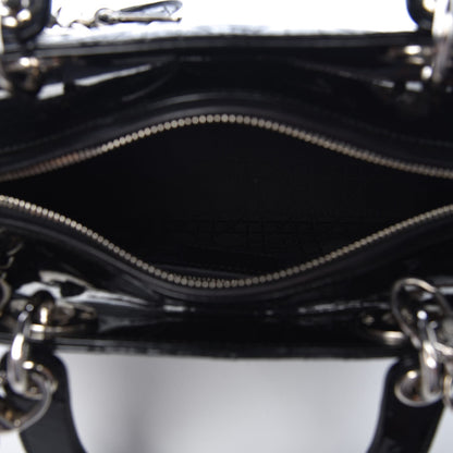 Christian Dior Patent Cannage Medium Lady Dior Black 5 of 7