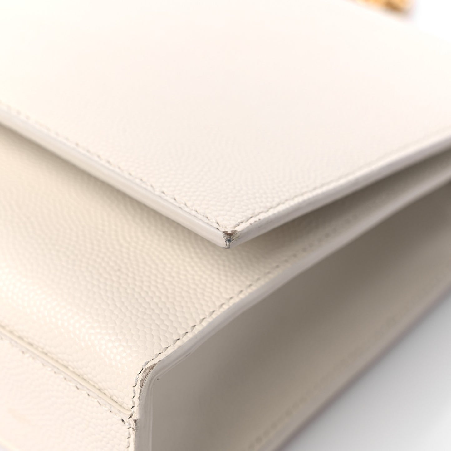 Grain De Poudre Small Monogram Kate Satchel Crema Soft