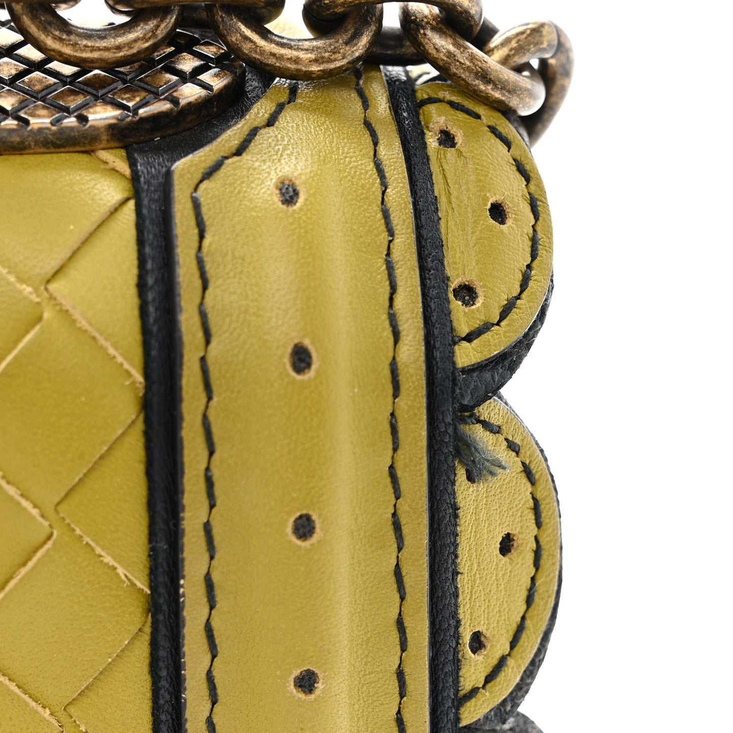 French Calfskin Intrecciato Wingtip City Knot Bag