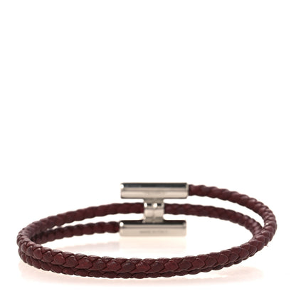 Hermes Swift Double Wrap Cord Tournis Tresse Bracelet T4 Terre 3 of 5
