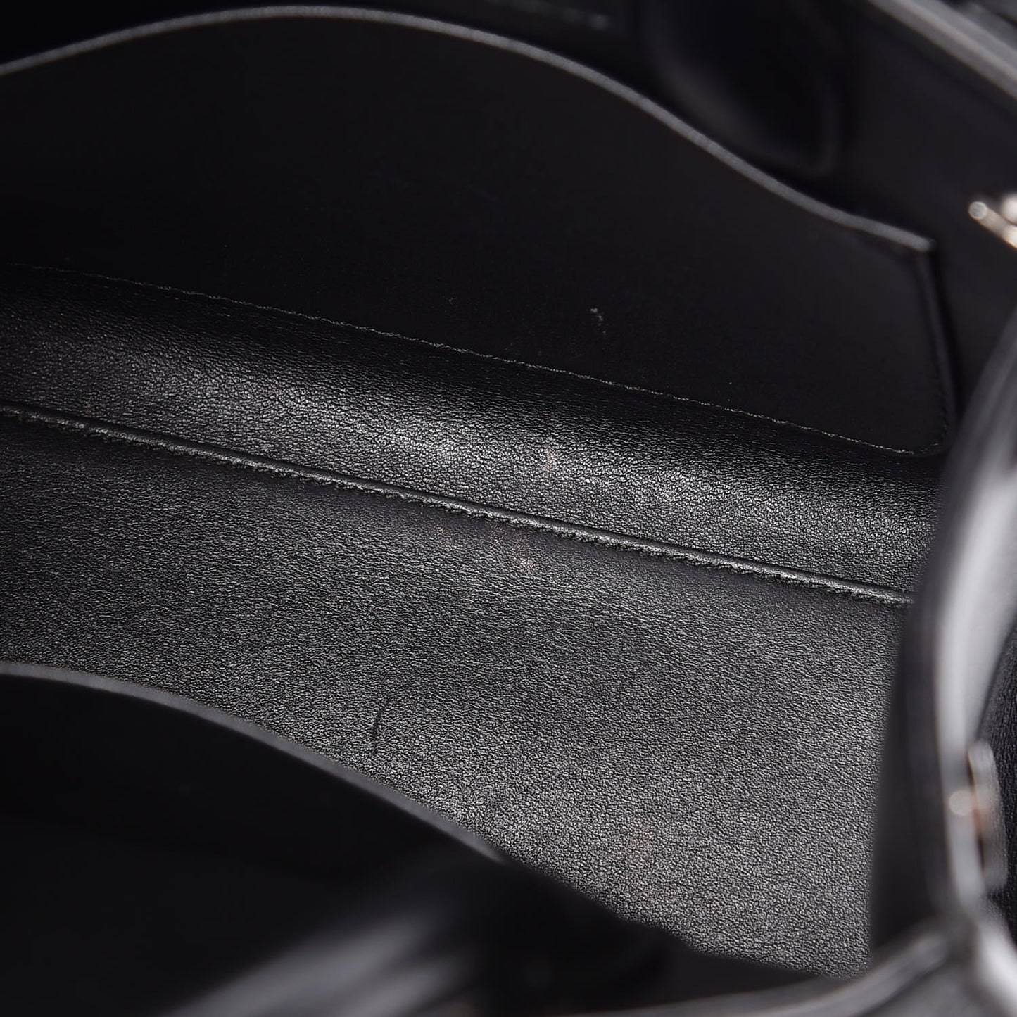Grained Calfskin Mini Diorever Flap Black
