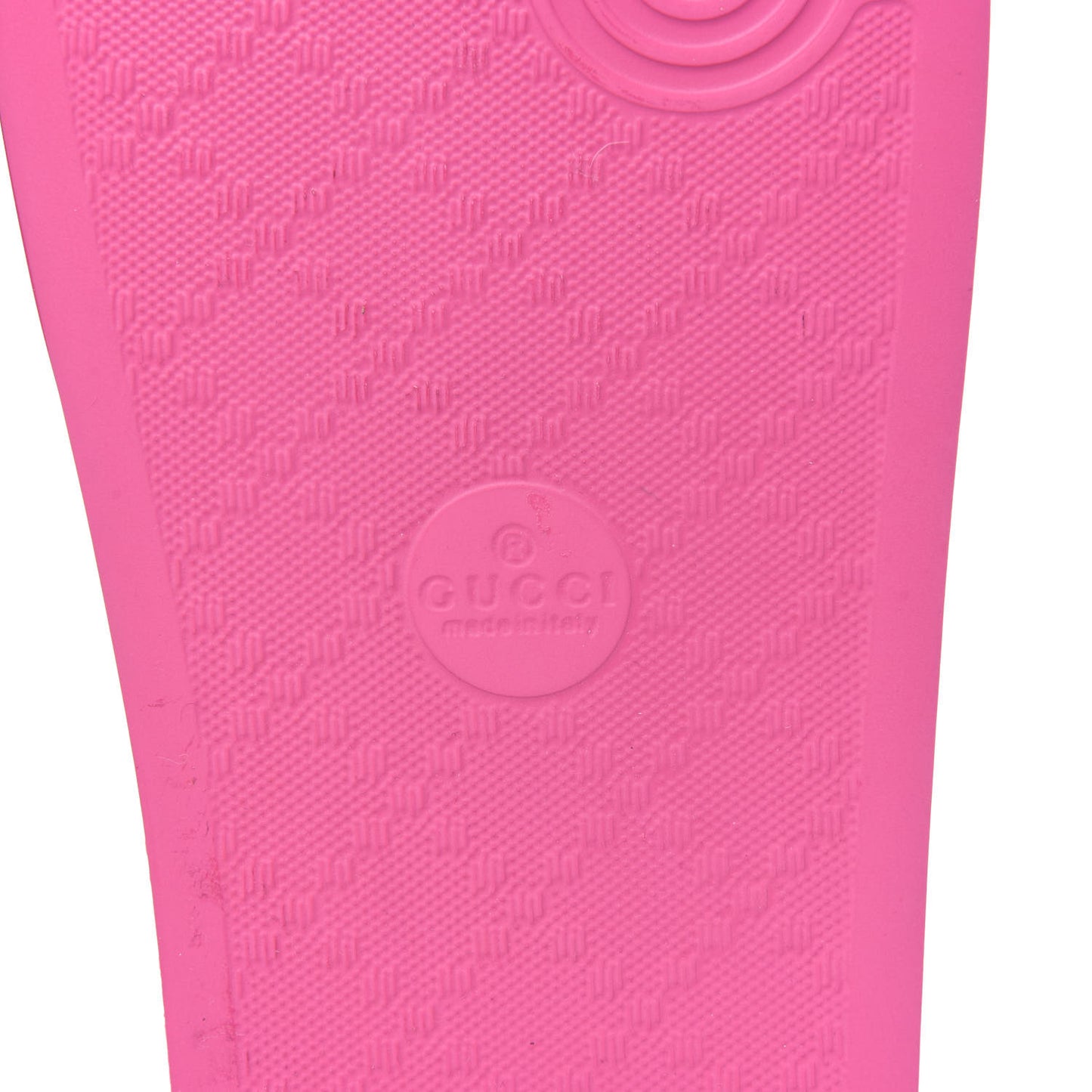 Rubber Womens Logo Slide Sandals 36 Fuchsia