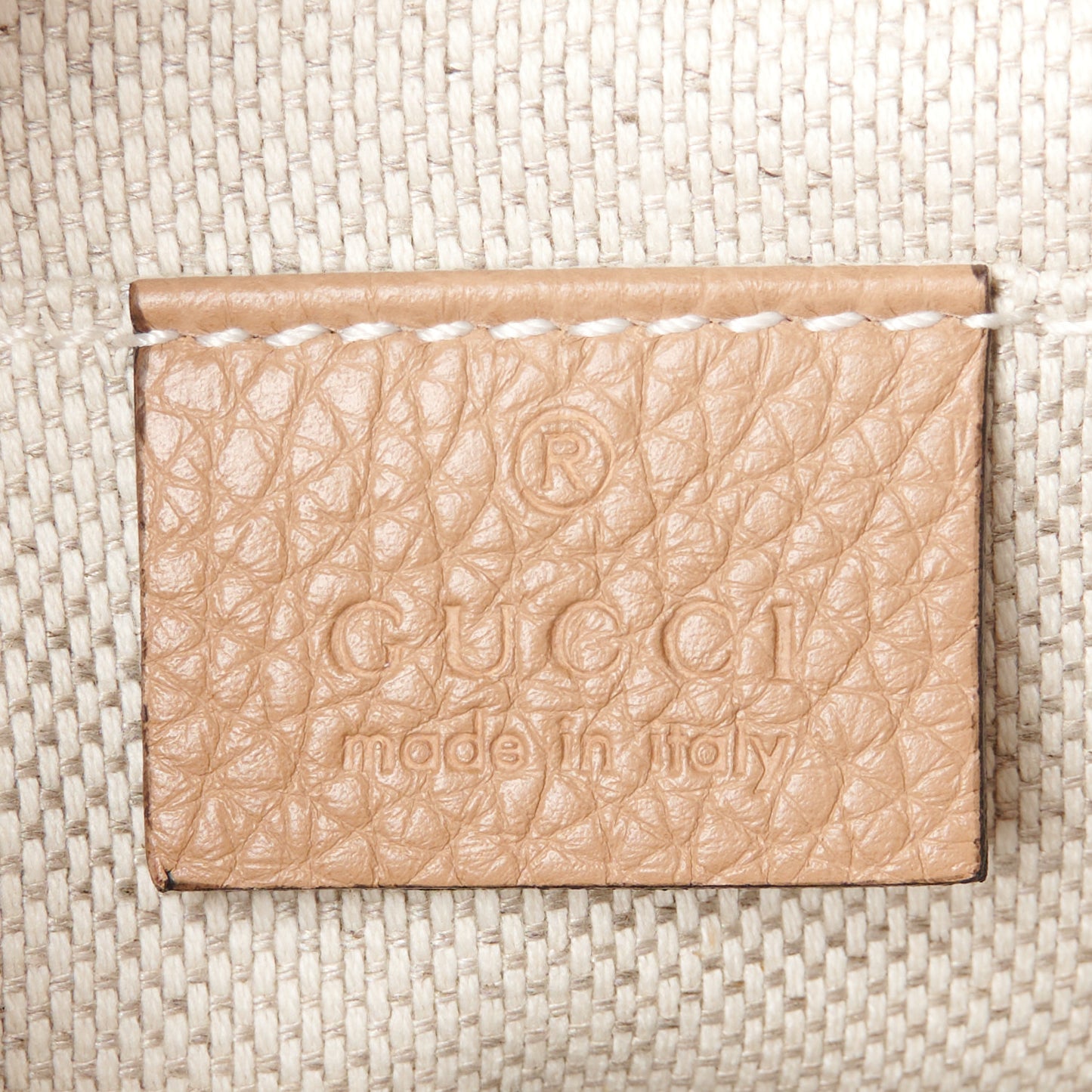 Pebbled Calfskin Small Soho Disco Bag Camelia