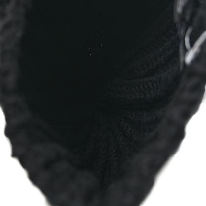 Chanel Wool CC Beanie Hat Black 3 of 4