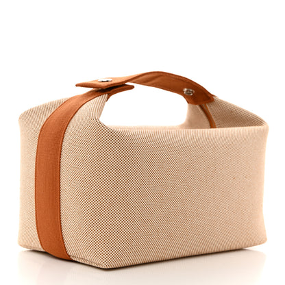 Hermes Canvas Large Bride-A-Brac Cabriole Case Biscuit 3 of 7