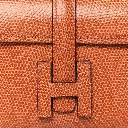 Hermes Lizard Mini Jige Elan Clutch Orange 8 of 11