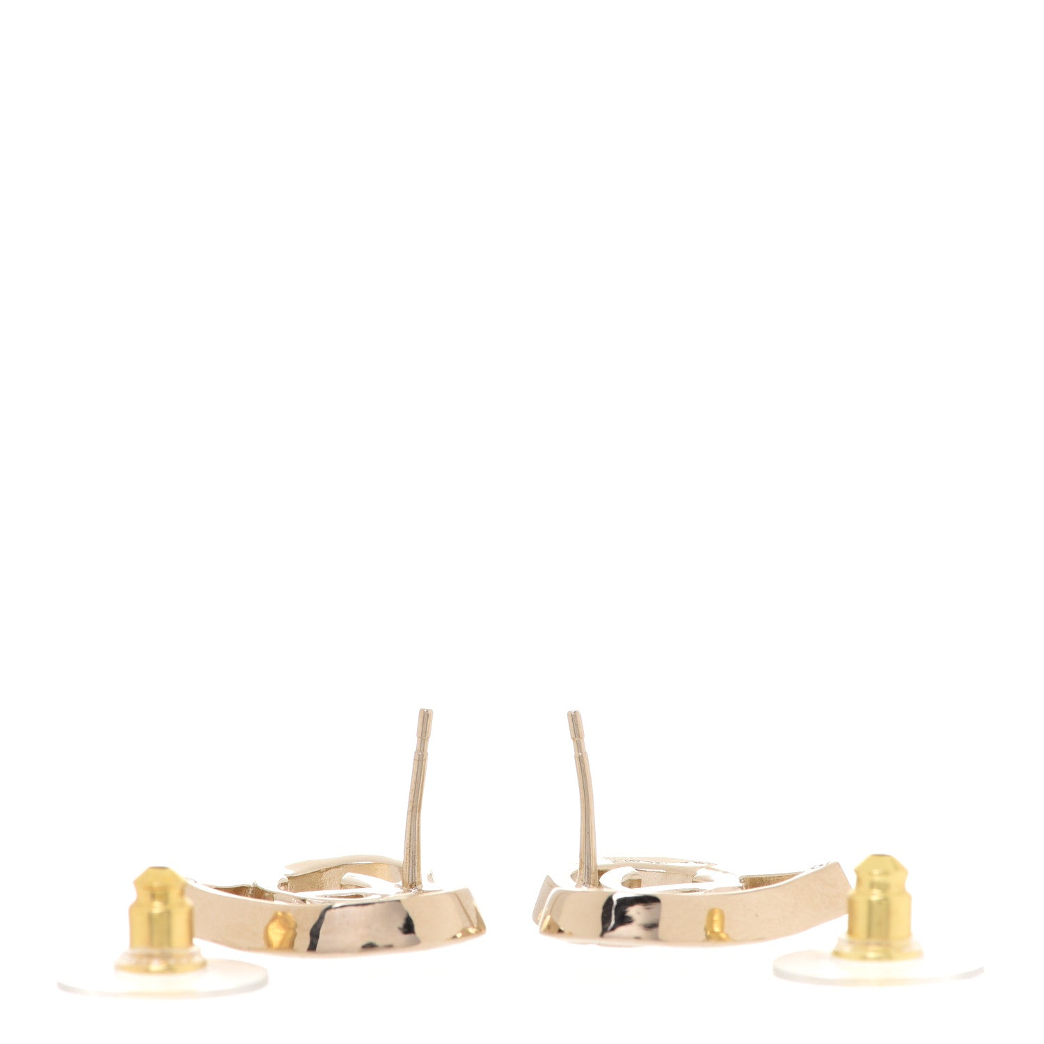 Chanel Metal CC Heart Coco In Love Earrings Gold 3 of 5