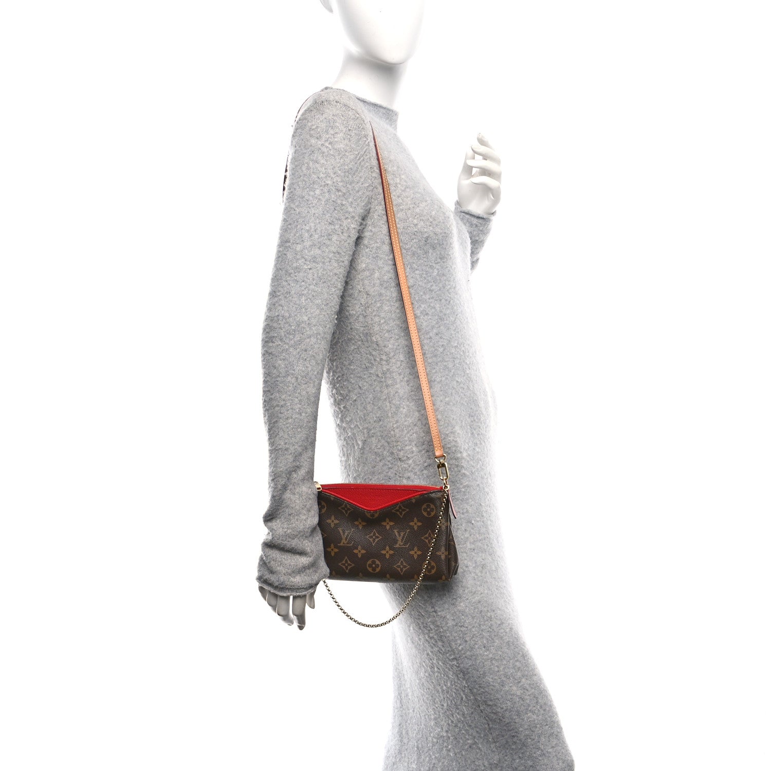 Louis Vuitton Monogram Pallas Clutch Cherry 2 of 10