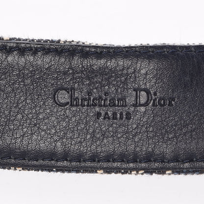 Christian Dior Canvas Monogram Logo Belt 85 Blue 5 of 9