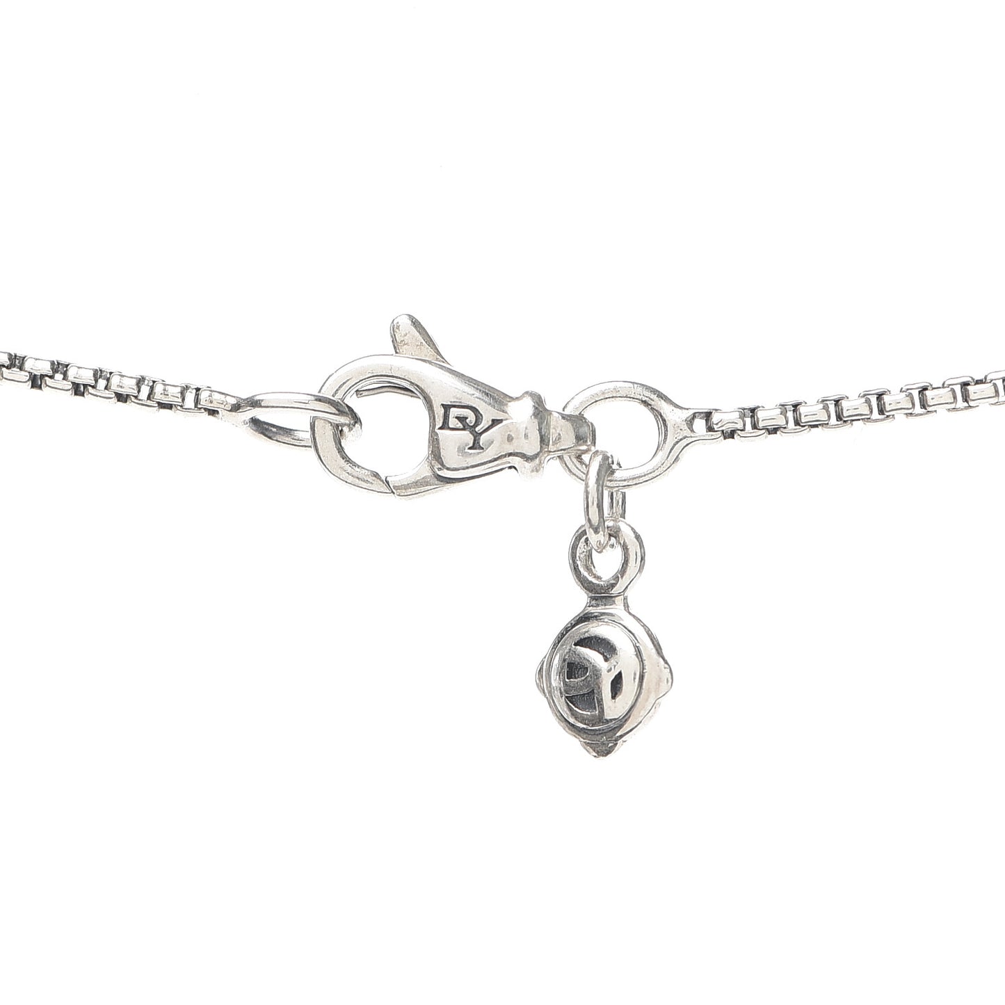 Sterling Silver 18K Yellow Gold Cable Link Pendant Necklace