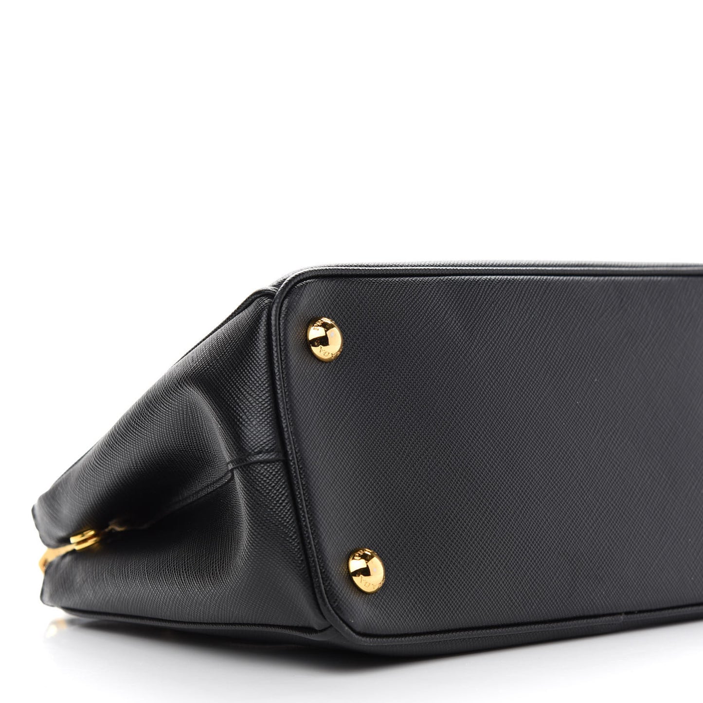 Saffiano Small Galleria Double Zip Tote Black