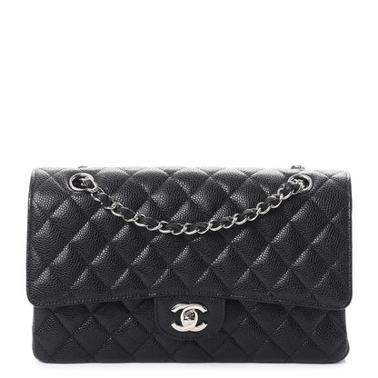 Chanel Caviar Quilted Medium Double Flap Black 1 of 8