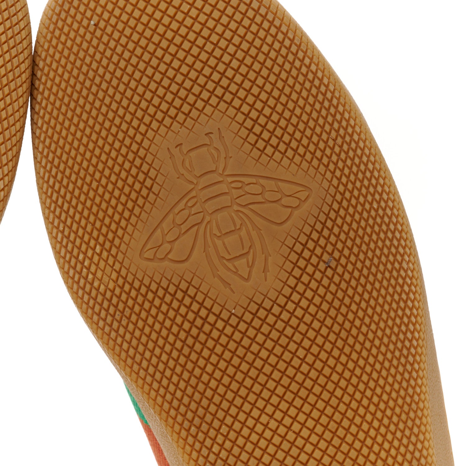Gucci Calfskin Suede Web Womens G74 Sneakers 38.5 Oatmeal Burro New Mystic White 9 of 10