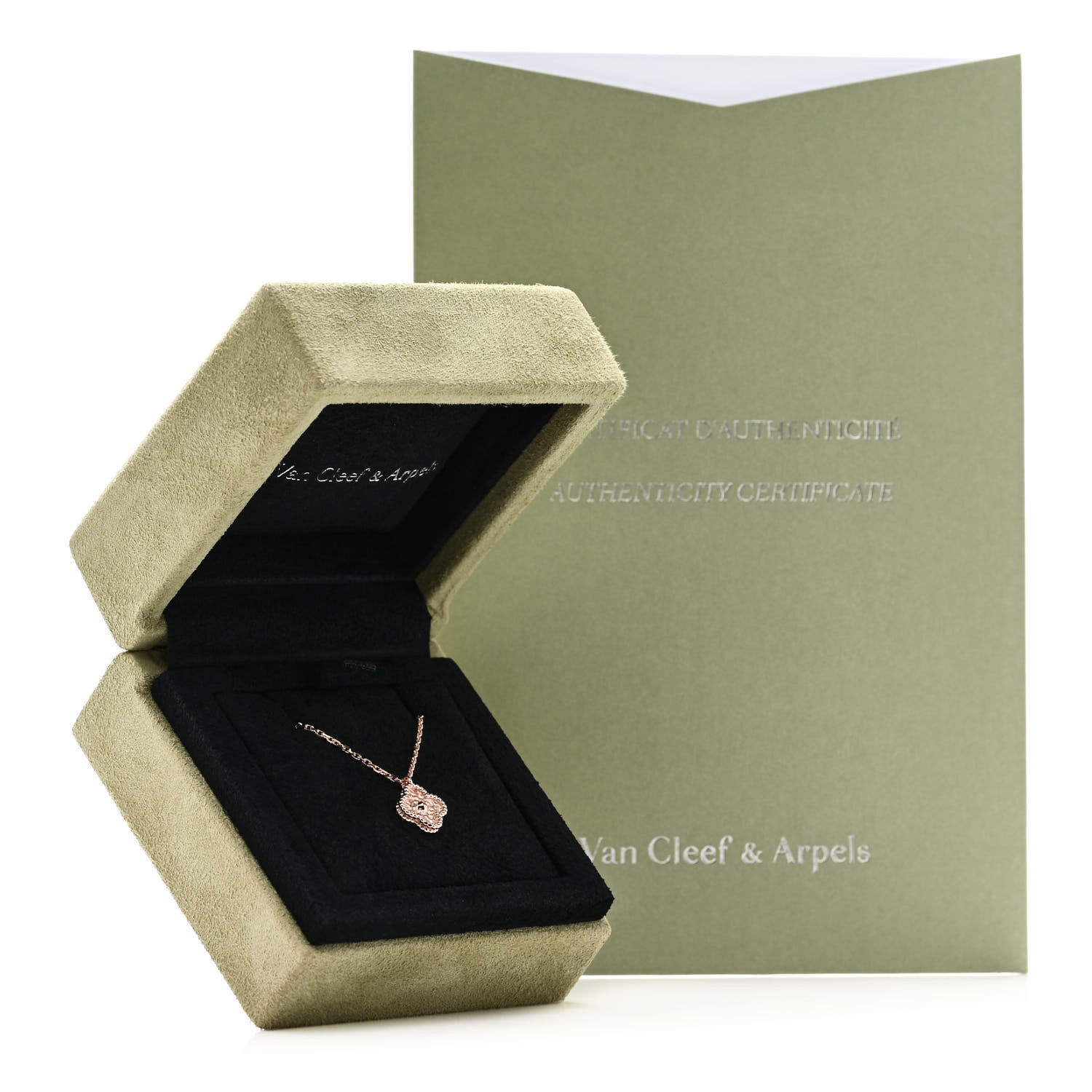 Van Cleef & Arpels 18K Rose Gold Sweet Alhambra Pendant Necklace 6 of 6