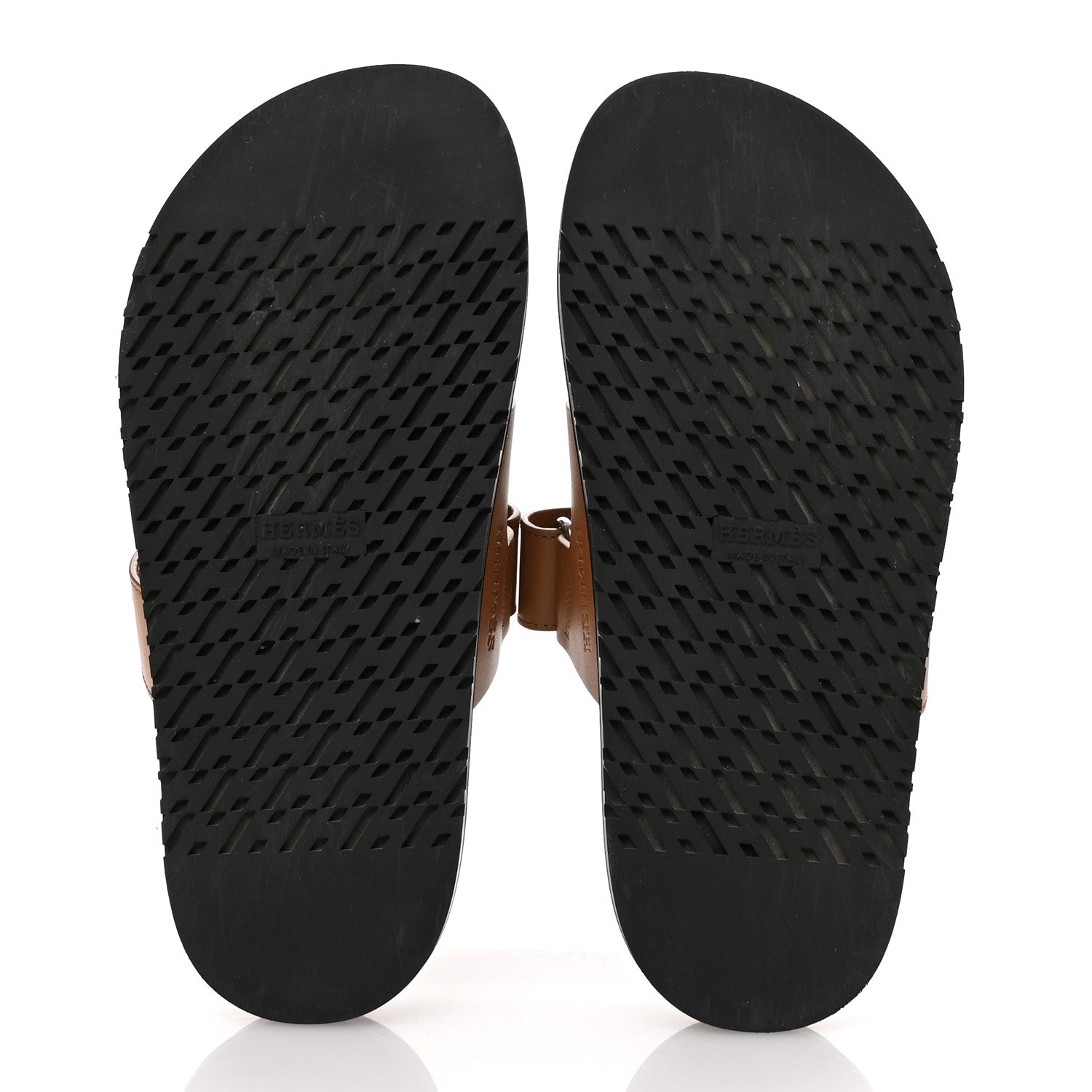 Hermes Calfskin Womens Chypre Sandals 35.5 Naturel 6 of 9