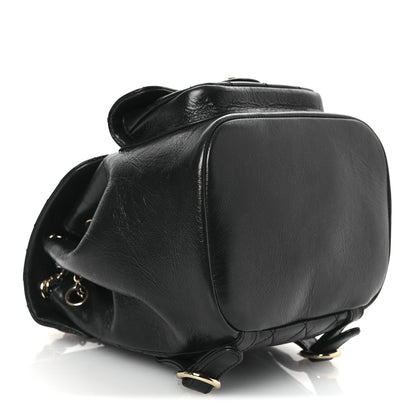 Chanel Lambskin Quilted Small Duma Drawstring Backpack Black 4 of 11