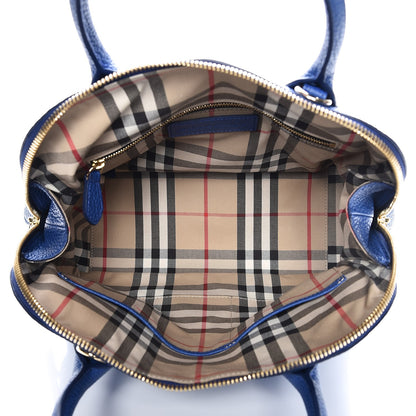 Burberry London Grainy Calfskin Small Greenwood Bowling Bag Brilliant Blue 6 of 9
