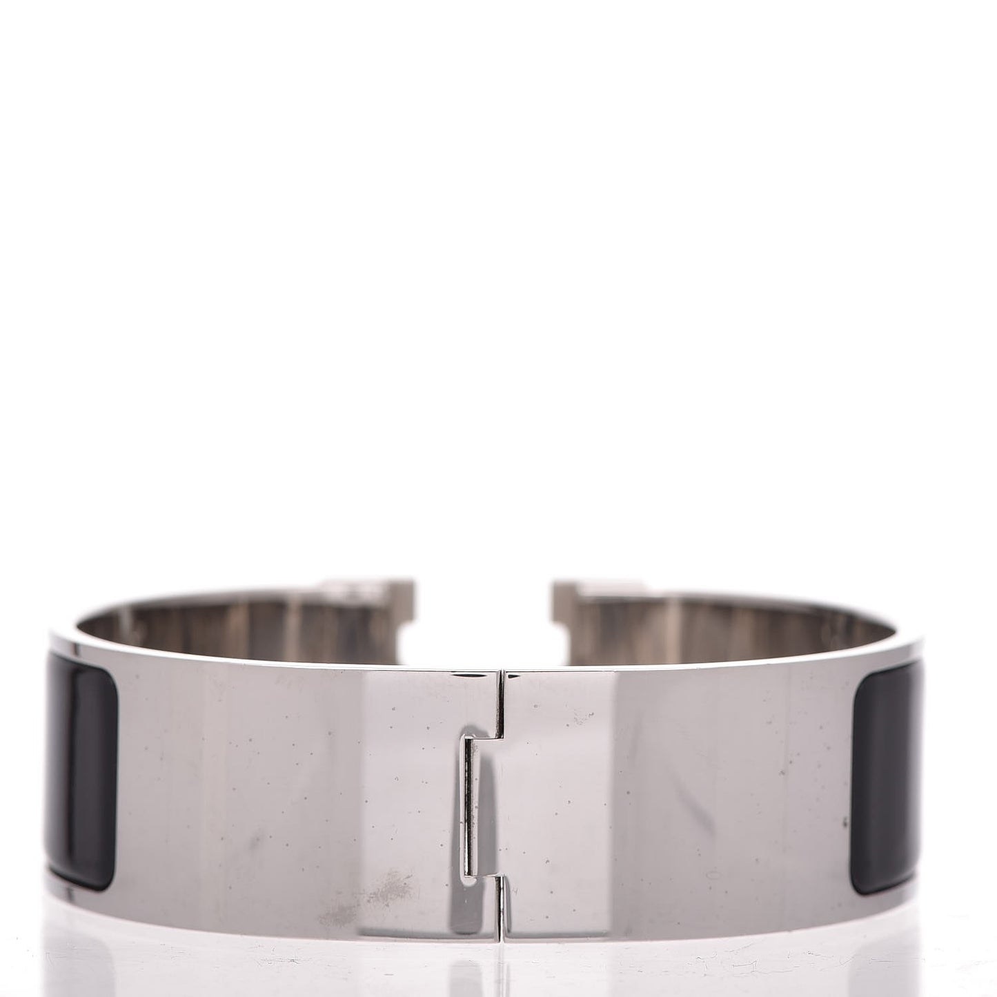 Enamel Wide Clic Clac H Bracelet GM Black