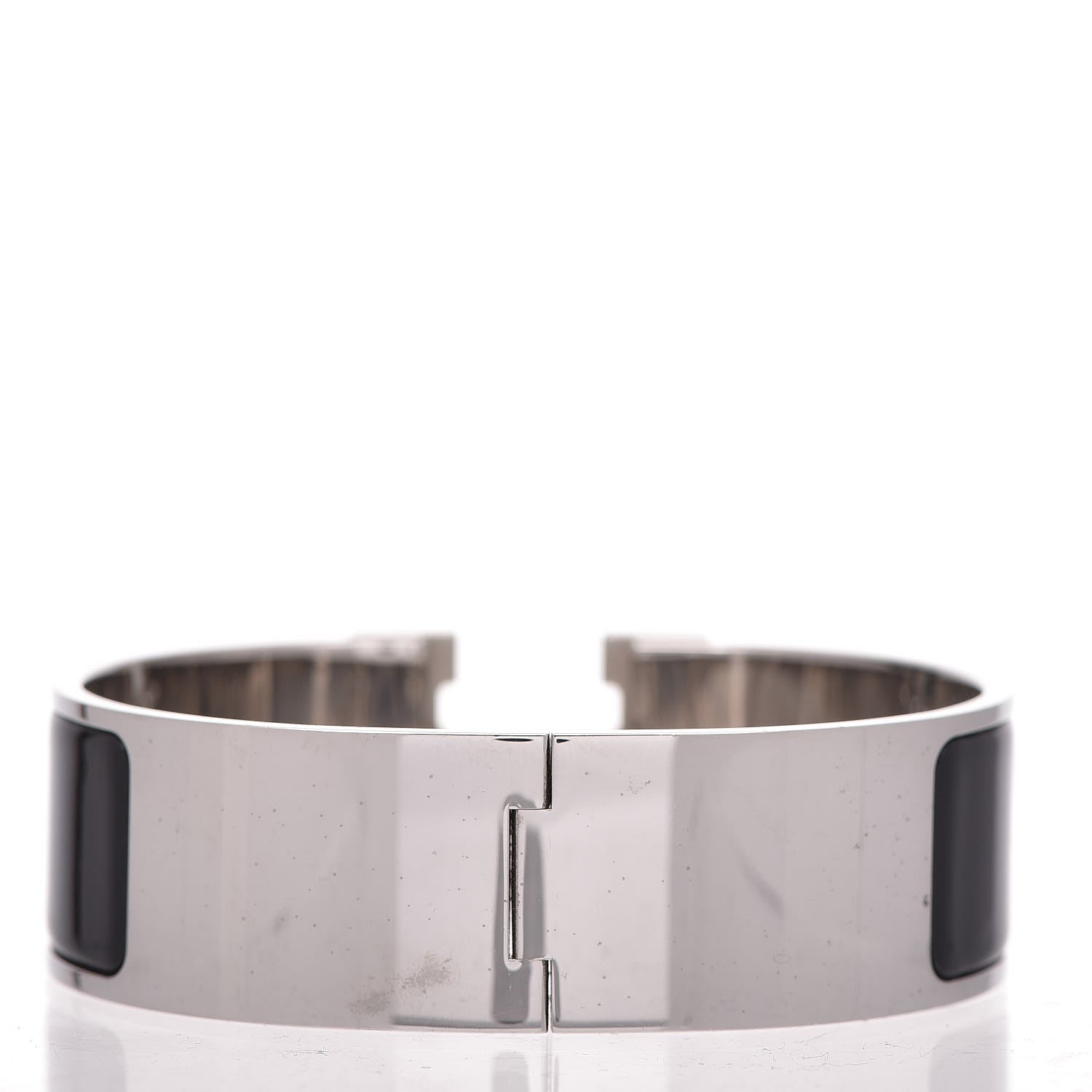 Hermes Enamel Wide Clic Clac H Bracelet GM Black 3 of 5