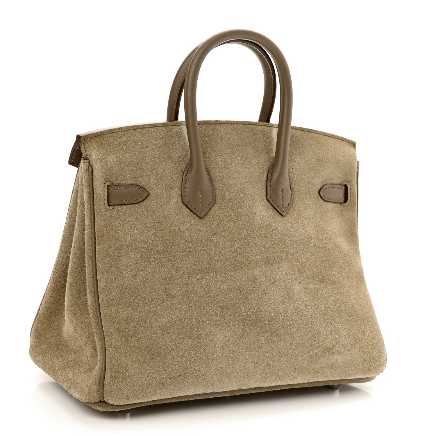 Hermes Veau Doblis Swift Grizzly Birkin 25 Etoupe 3 of 12