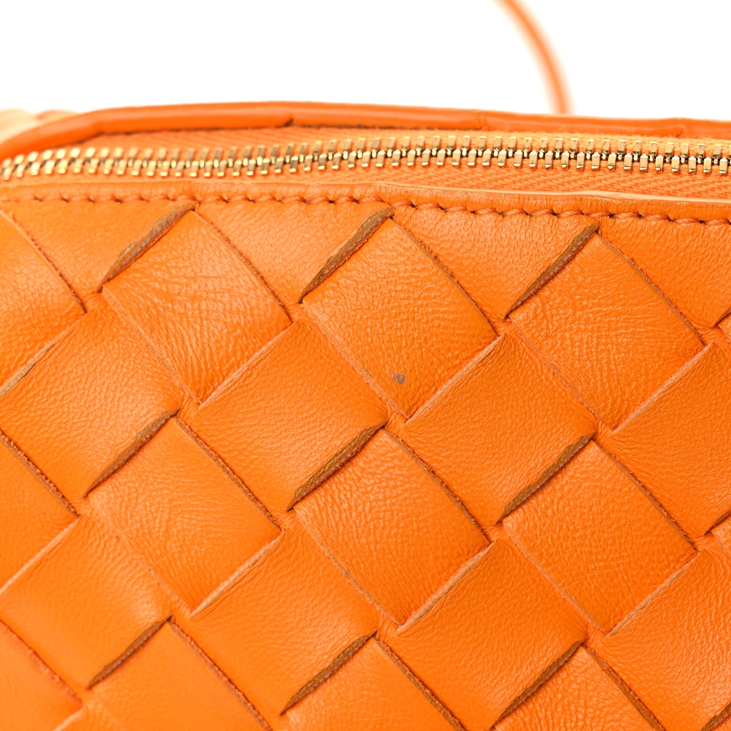 Bottega Veneta Nappa Intrecciato Small Loop Camera Bag Tangerine 10 of 11