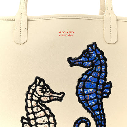 Goyard Goyardine Embroidered Seahorse Reversible Anjou PM Sand 12 of 17