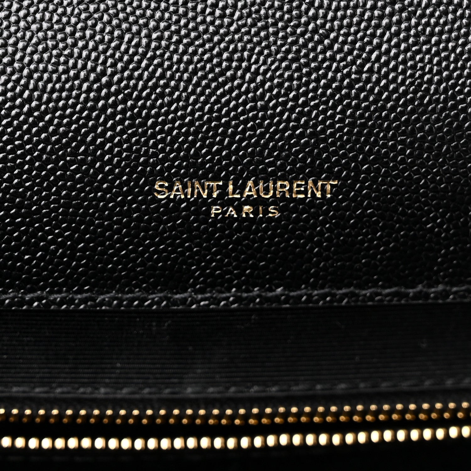 Saint Laurent Grain De Poudre Textured Mixed Matelasse Large Triquilt Monogram Satchel Black 5 of 10