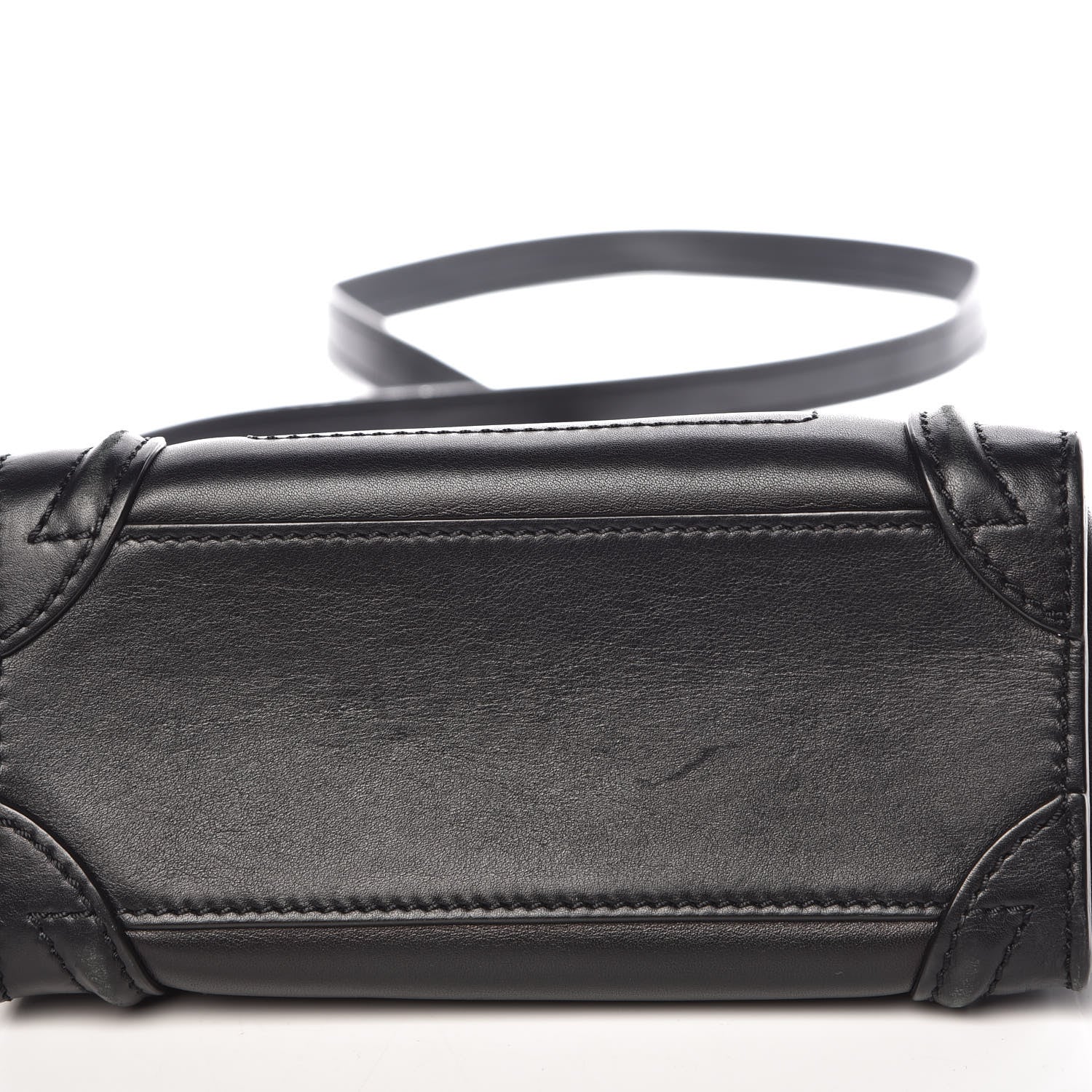 Celine Smooth Calfskin Nano Luggage Black 12 of 13