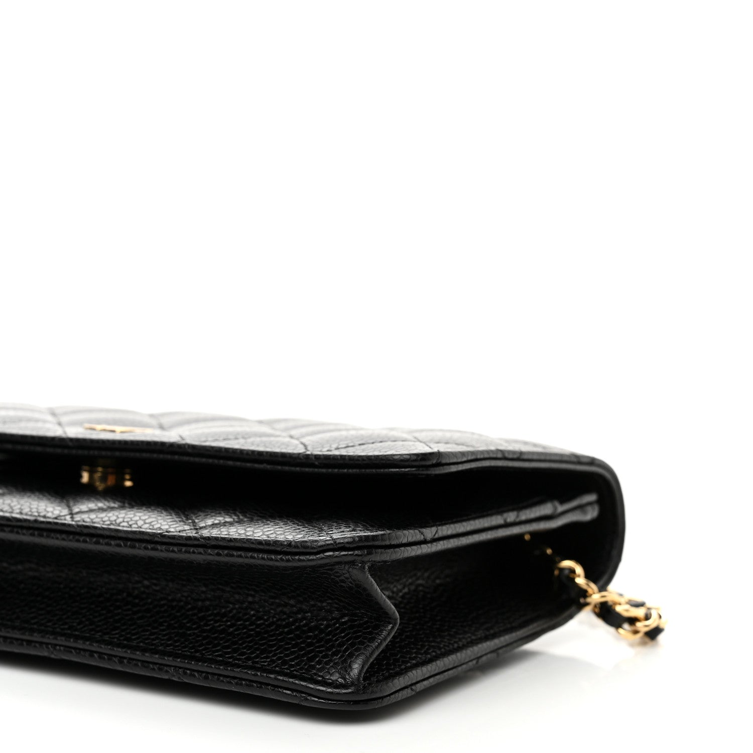 Chanel Caviar Quilted Wallet On Chain WOC Black 10 of 11