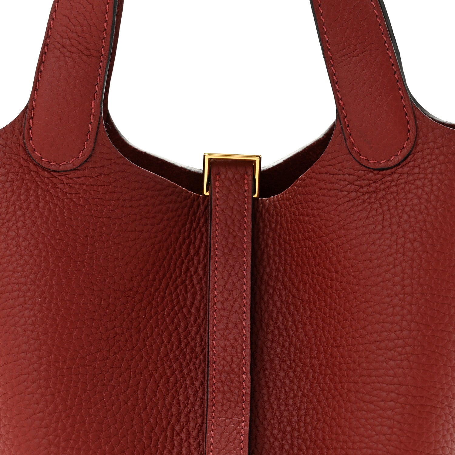 Hermes Taurillon Clemence Picotin Lock 18 PM Rouge H 8 of 11