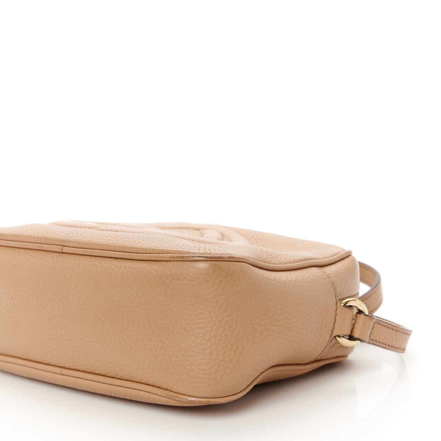 Gucci Pebbled Calfskin Small Soho Disco Bag Camelia 11 of 13