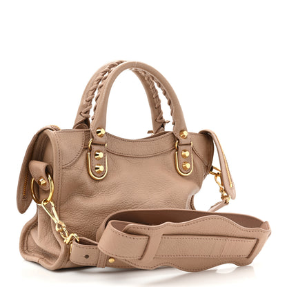 Balenciaga Chevre Gold Metallic Edge Hardware Mini City Rose Des Sables 2 of 12