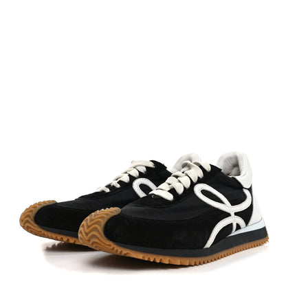 Loewe Nylon Suede Flow Runners Sneakers 38 Black 4 of 8
