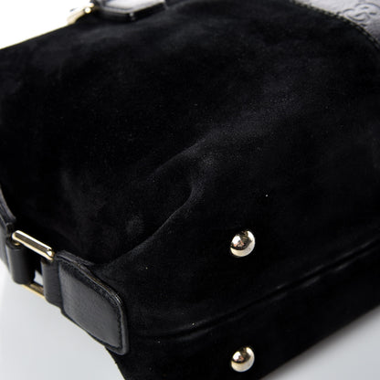 Gucci Suede Guccissima Small Boston Black 11 of 20