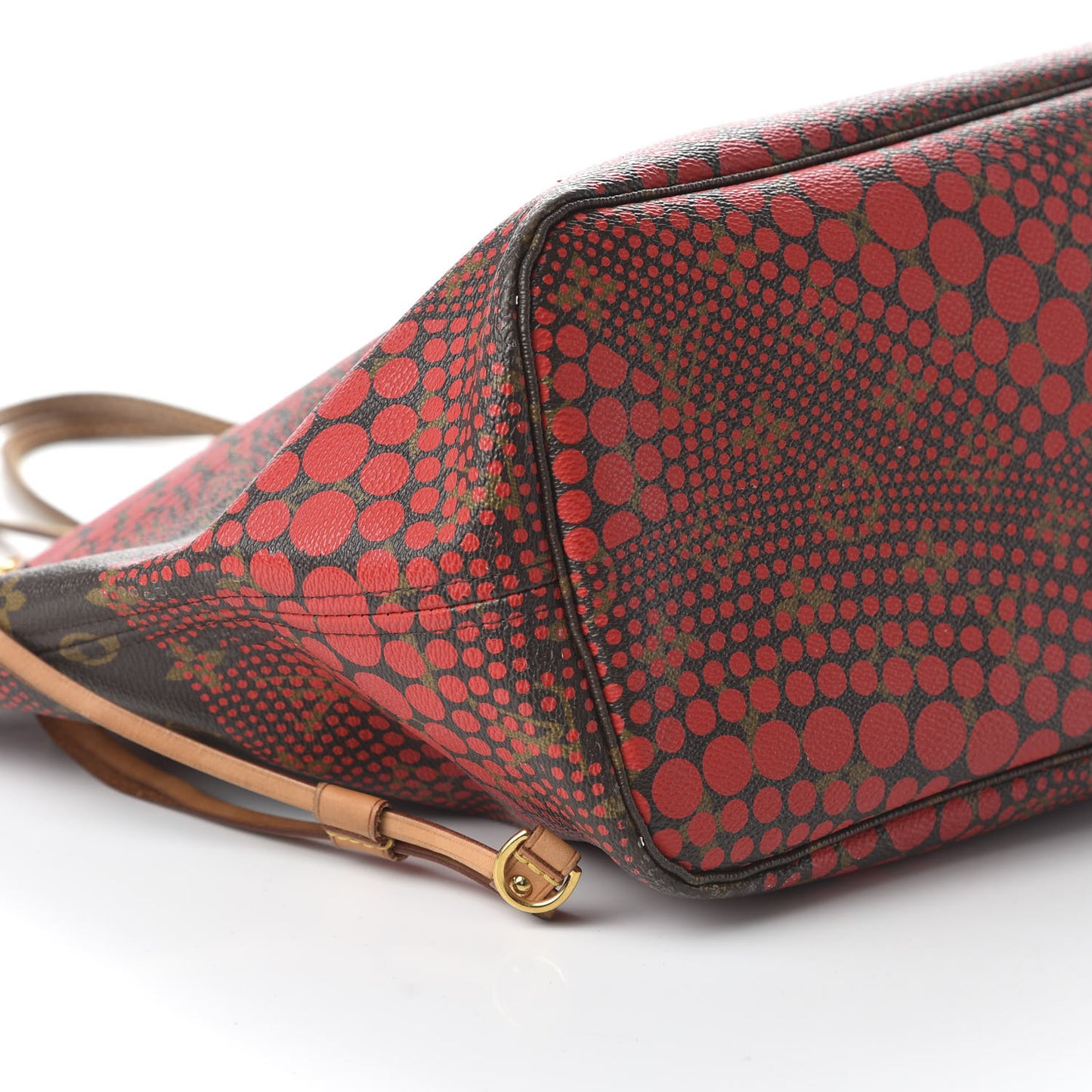 Monogram Kusama Waves Neverfull MM Red